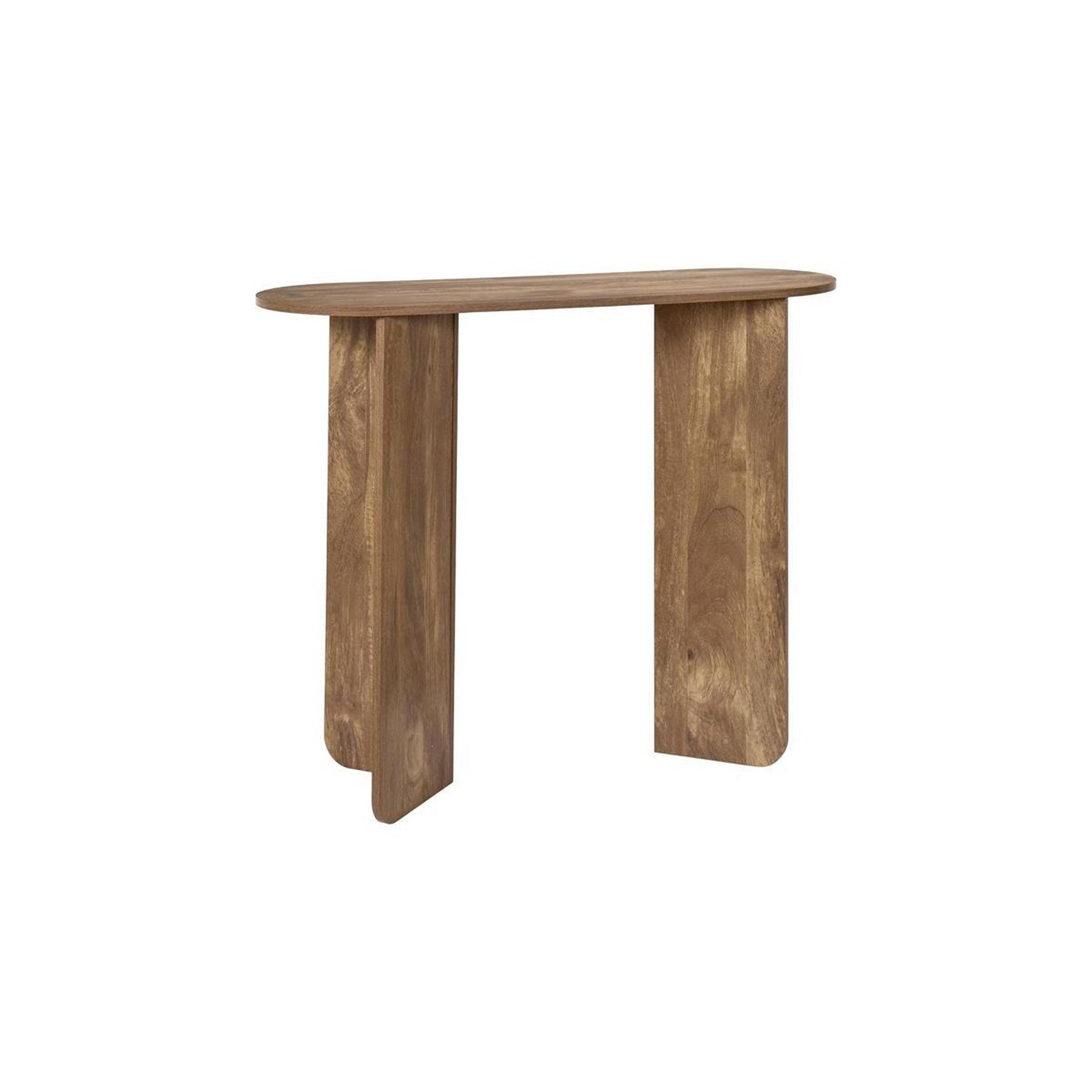 The Home Deco Factory Console ovale design  heritage  100cm marron