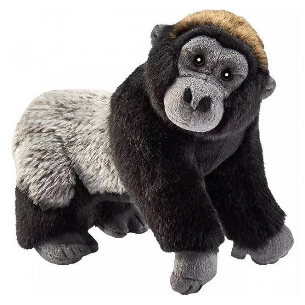 Anima peluche gorille  noir et gris 24 cm
