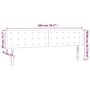 Voir la diapositive 6 : VIDAXL Tetes de lit 2 pcs Taupe 100x5x78/88 cm Tissu