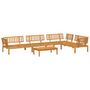 Voir la diapositive 2 : VIDAXL Salon palette de jardin 5 pcs bois d'acacia massif