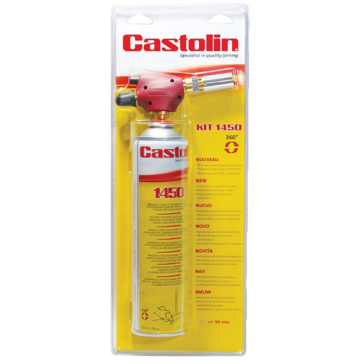 CASTOLIN FRANCE Kit chalumeau 1450 CASTOLIN 45090 GM