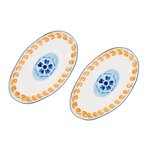 BJORN Plateau de service NAPOLI 36,5 x 22cm - 2 pièces - Agrume