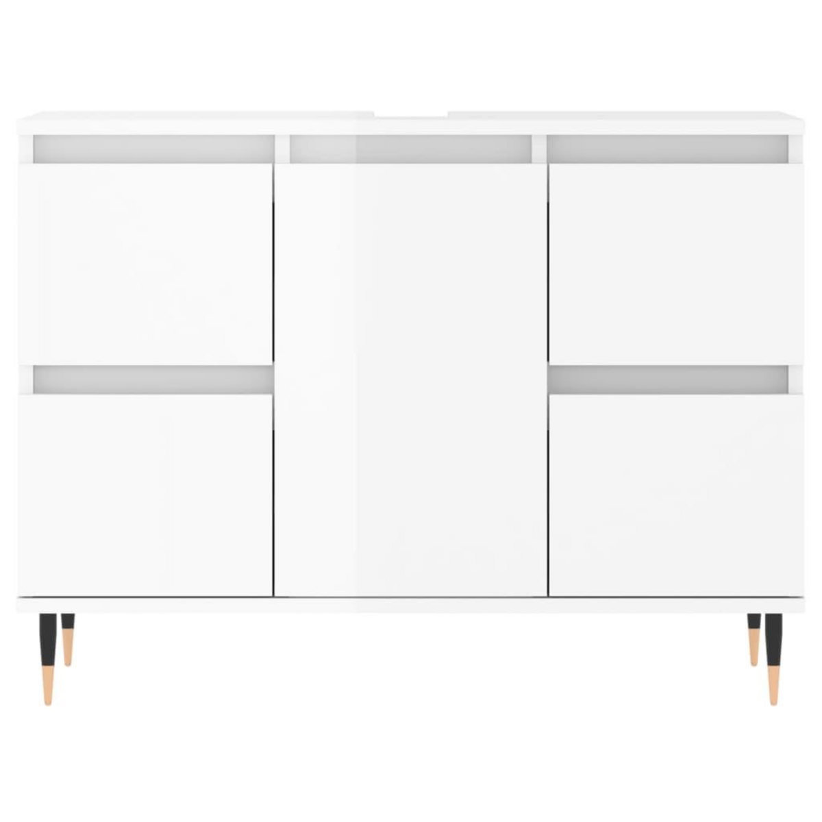 VIDAXL Armoire de salle de bain blanc brillant 80x33x60 cm