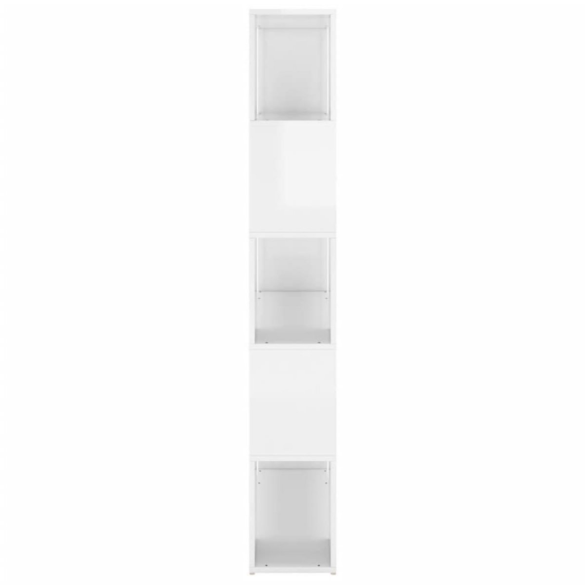 VIDAXL Bibliotheque separateur de piece blanc brillant bois ingenierie