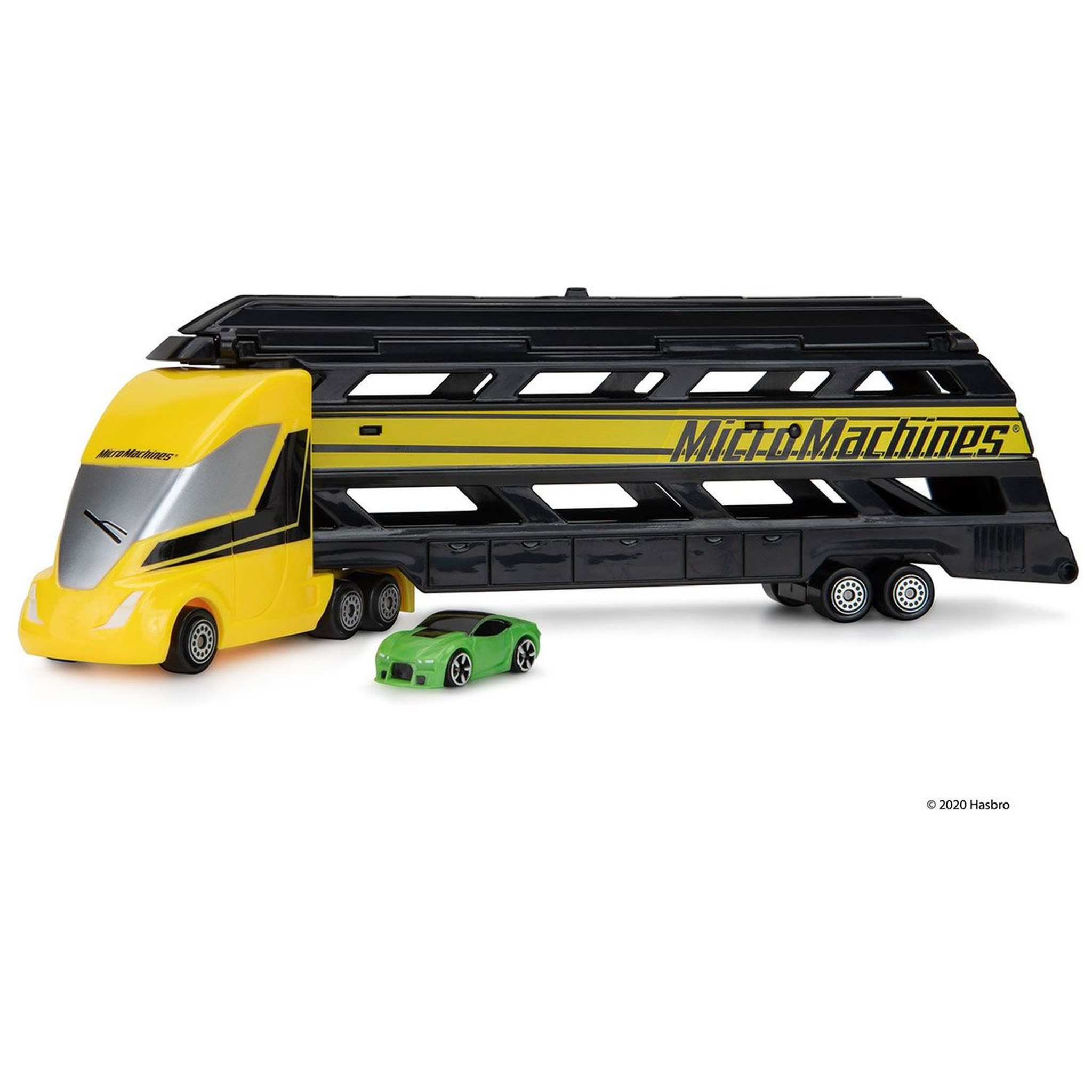 Voir la diapositive 1 : BANDAI Micro machines le camion transporteur 