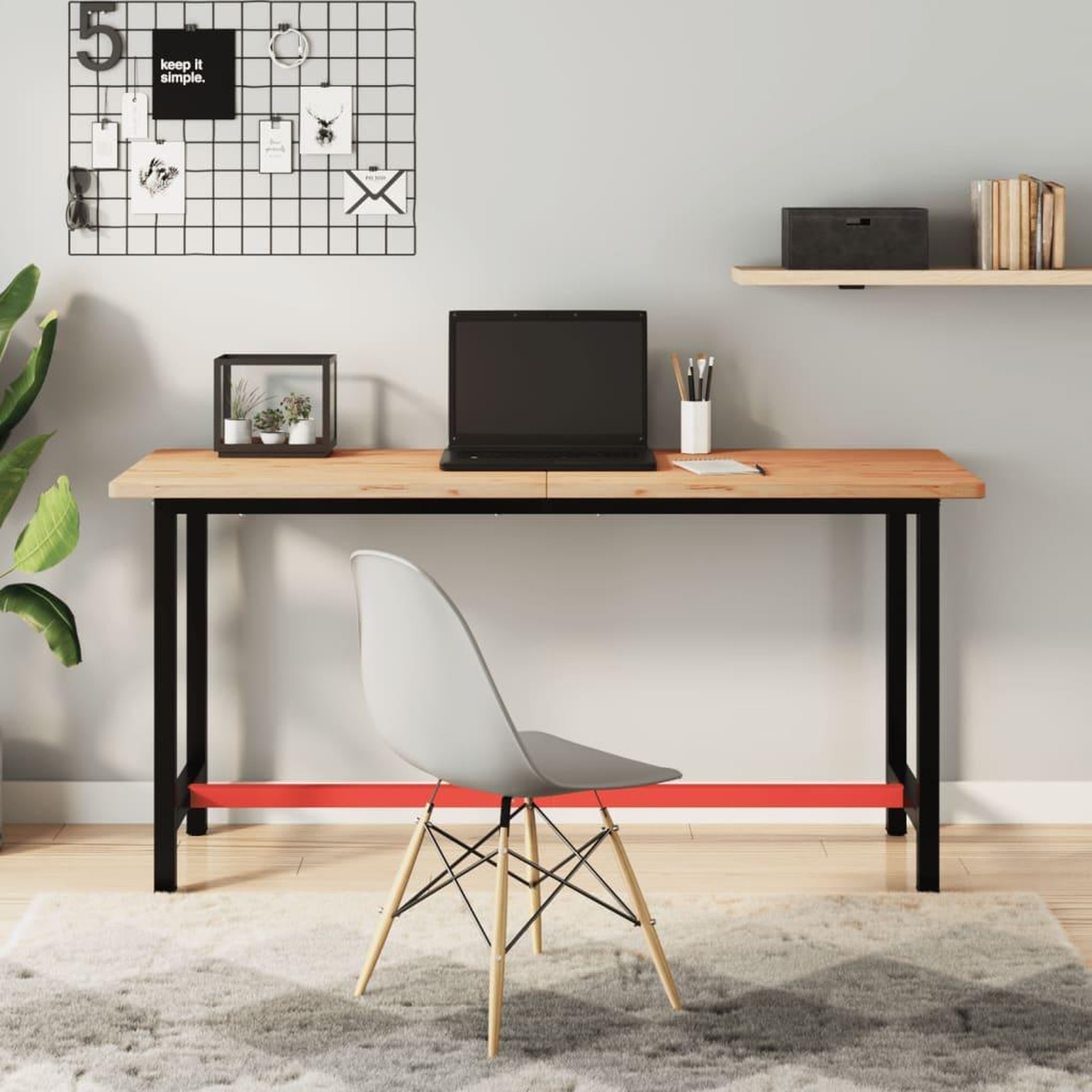VIDAXL Etabli 150x55x81,5 cm bois massif de hetre et metal