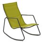 GARDENSTAR Rocking chair acier textilène vert anis BALI