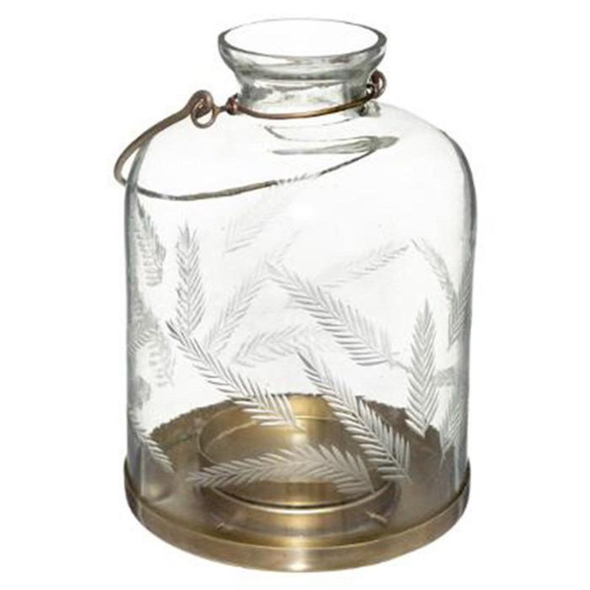 Voir la diapositive 1 : ATMOSPHERA Lanterne en Verre  Wonder  17cm Transparent