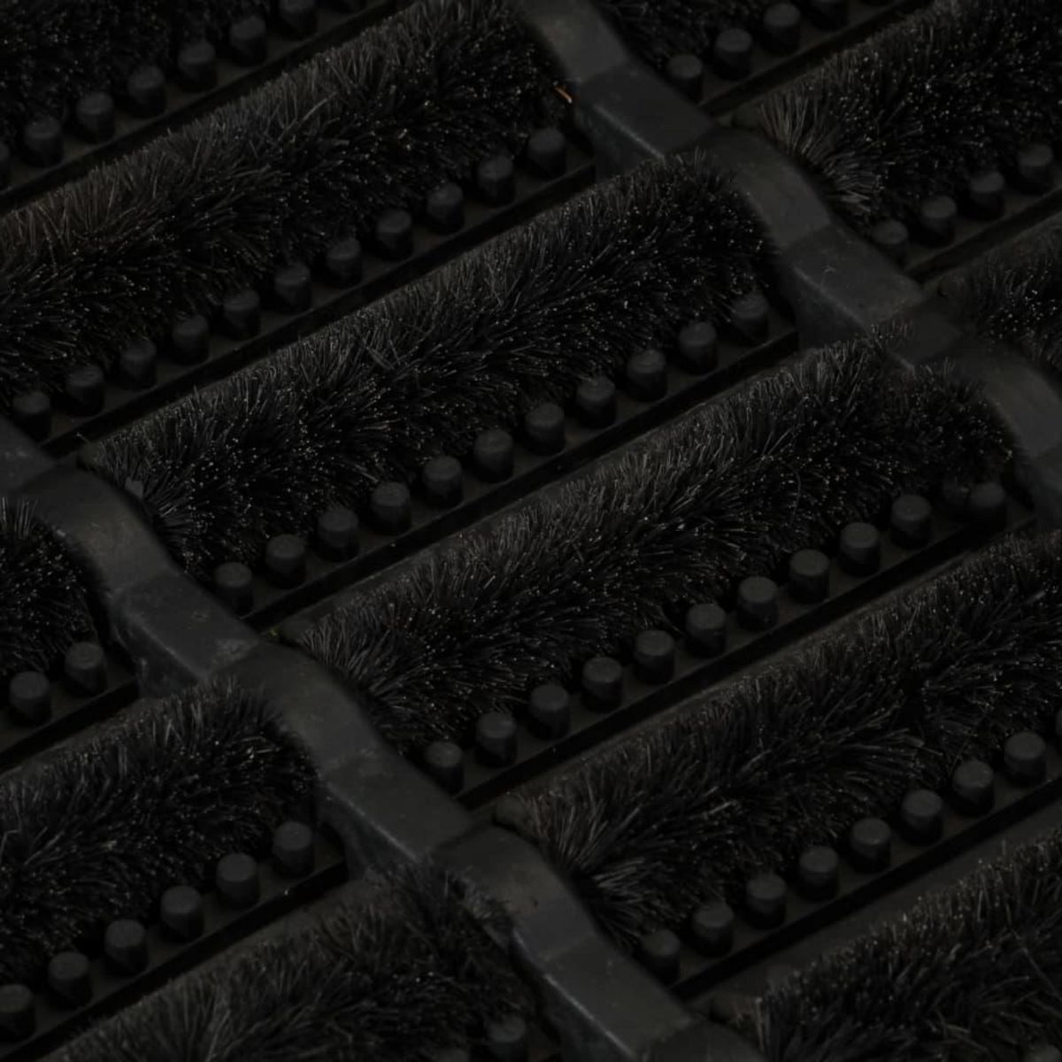 VIDAXL Paillasson rectangulaire 45x75 cm caoutchouc et fibre de coco