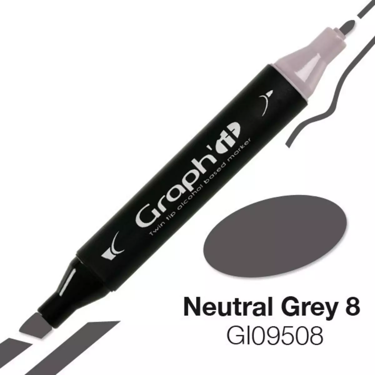 Graph it Marqueur à l'alcool Graph'it 9508 Neutral Grey 8