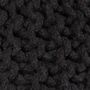 Voir la diapositive 2 : VIDAXL Pouf tricote a la main Coton 50 x 35 cm Noir