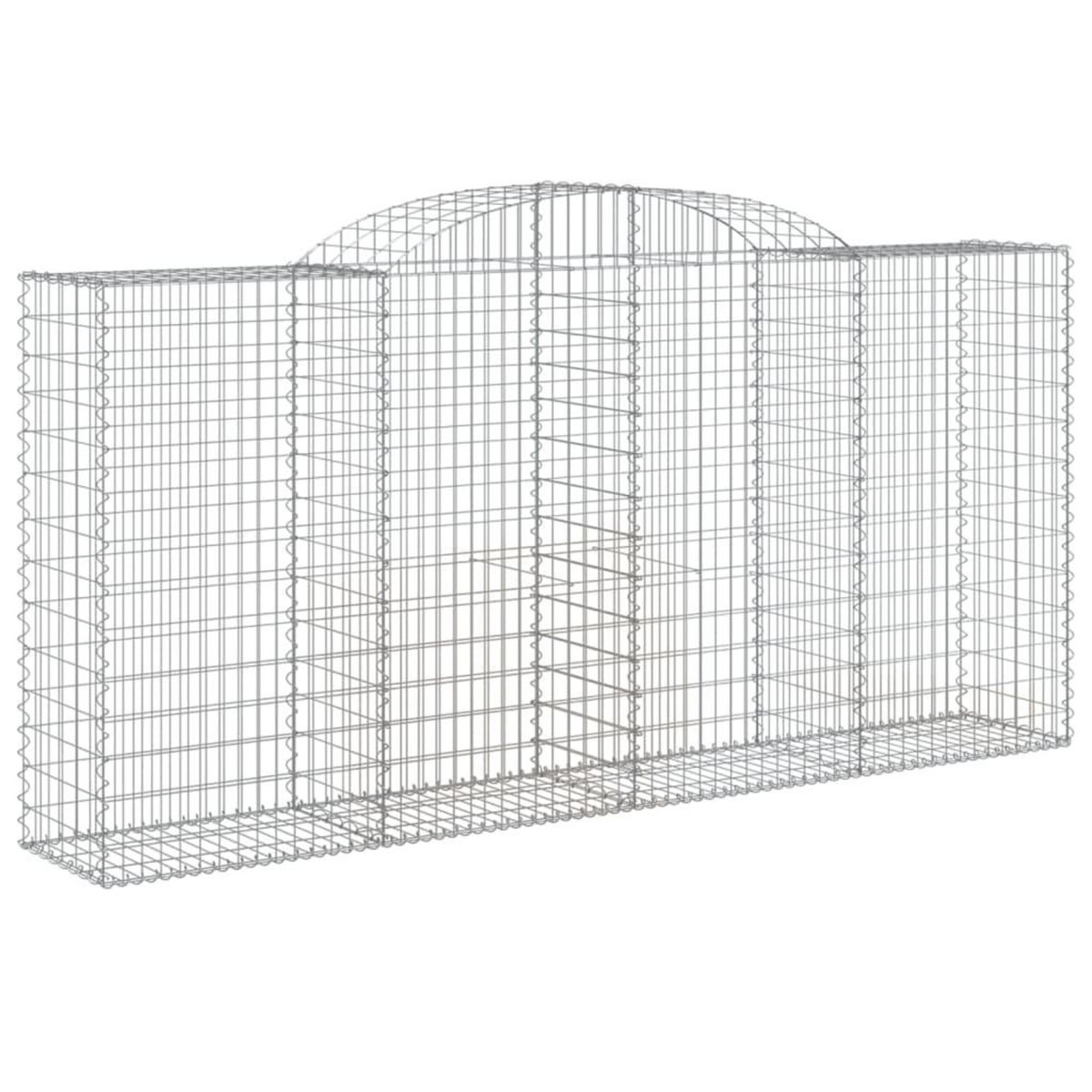 VIDAXL Paniers a gabions arques 11 pcs 300x50x140/160 cm fer galvanise