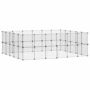 Voir la diapositive 2 : VIDAXL Cage animaux de compagnie a 44 panneaux et porte Noir 35x35 cm
