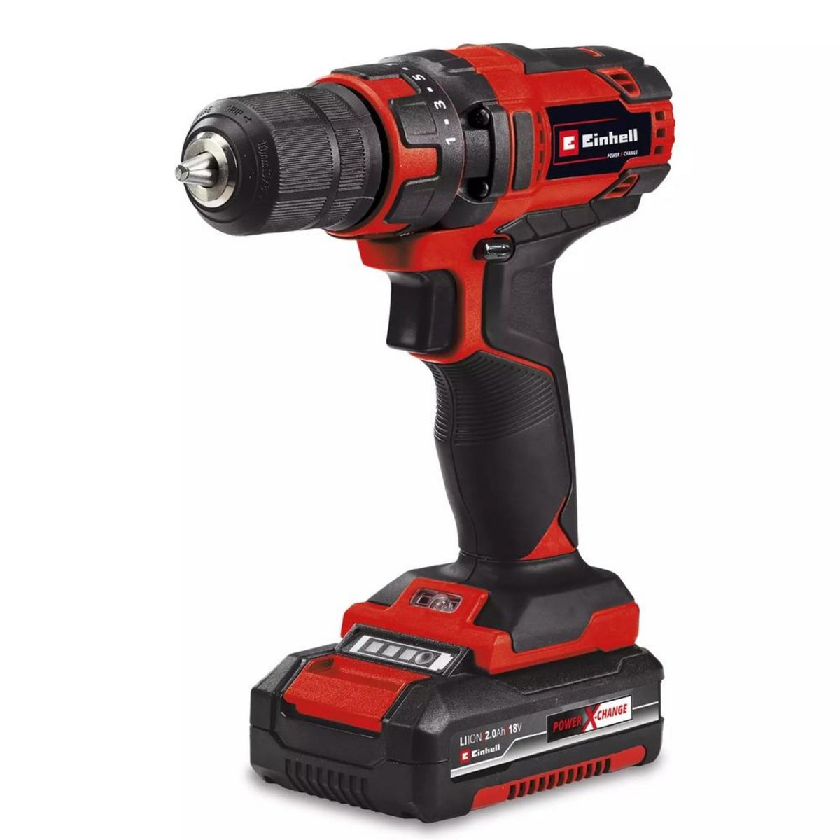 Einhell Perceuse-visseuse TC-CD 18/35 Li (1x2,0 Ah) - 18V - 35Nm - 2 vitesses - mandrin 10mm