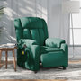 Voir la diapositive 1 : VIDAXL Fauteuil de massage inclinable electrique Vert fonce Tissu
