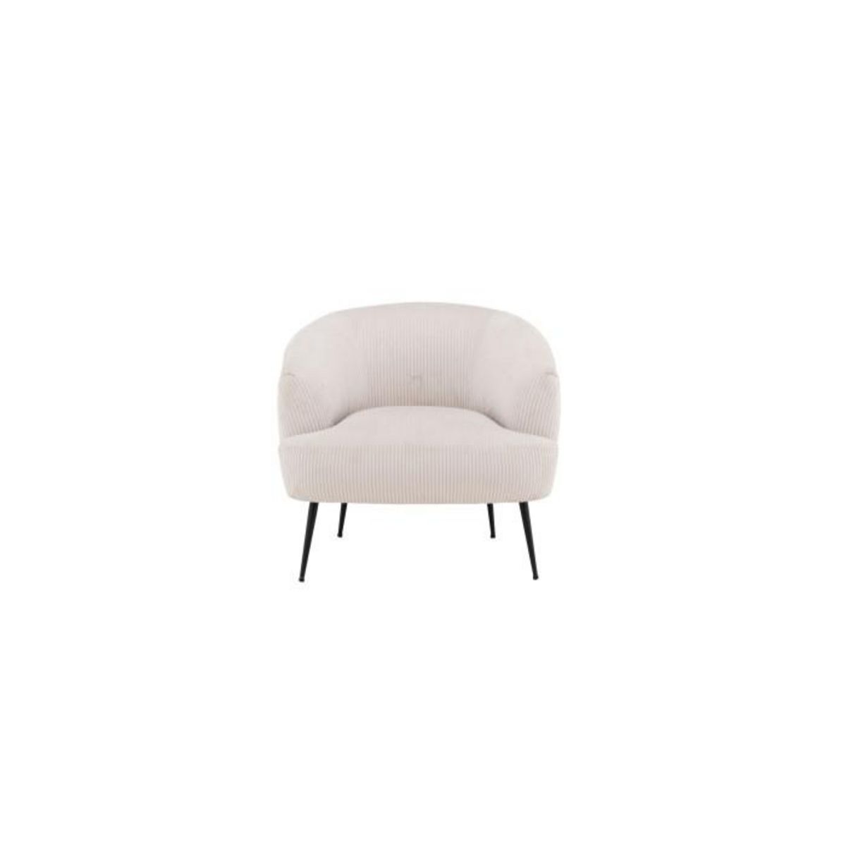 Paris Prix Fauteuil en Velours Côtelé  Derry  79cm Beige