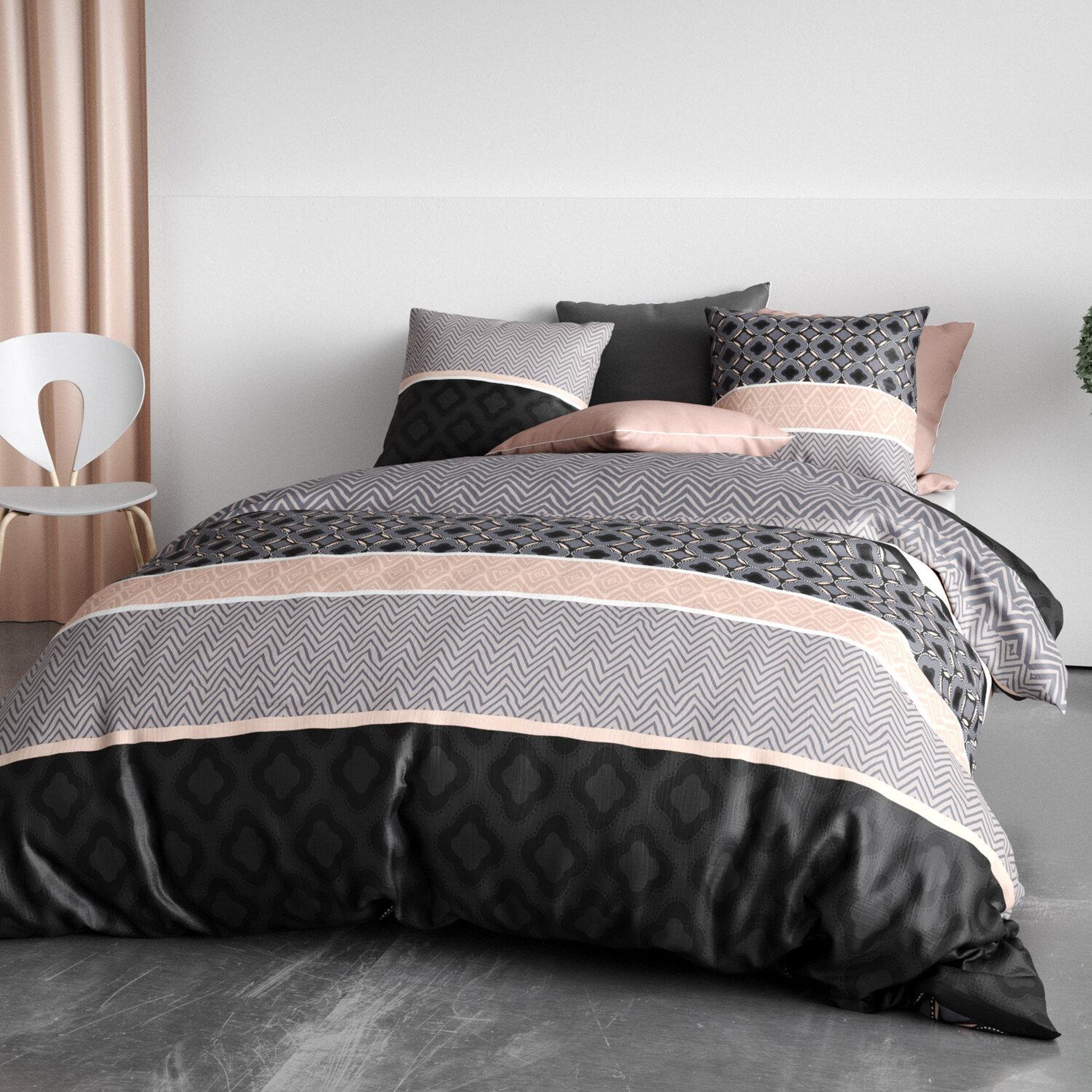 Voir la diapositive 4 : ATELIER DU COTON Parure housse de couette 100% coton 57 fils kea