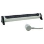 Voir la diapositive 4 : Trefiliaction  Rallonge 5x2P+T Surface - inter, cordon 1,5m, parafoudre et USB A+C- blanc/gris