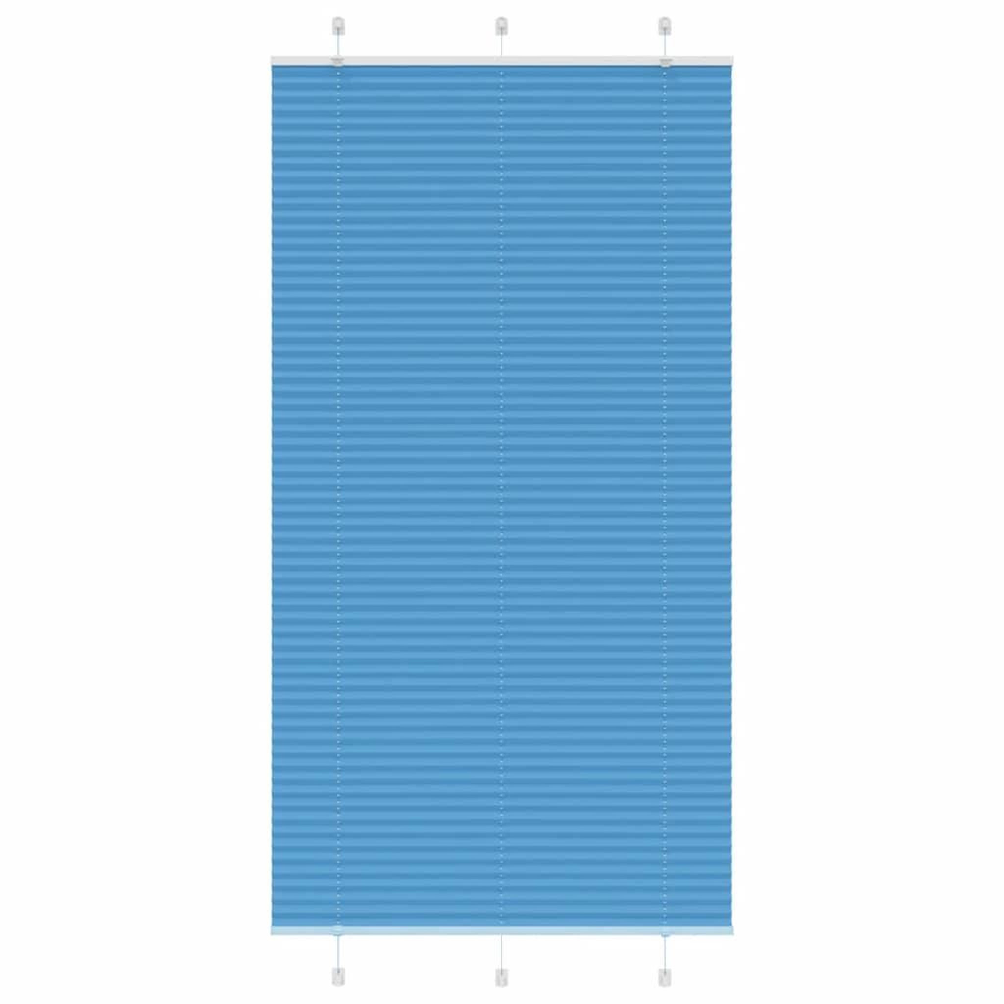 VIDAXL Store plisse bleu 105x200 cm largeur du tissu 104,4cm polyester