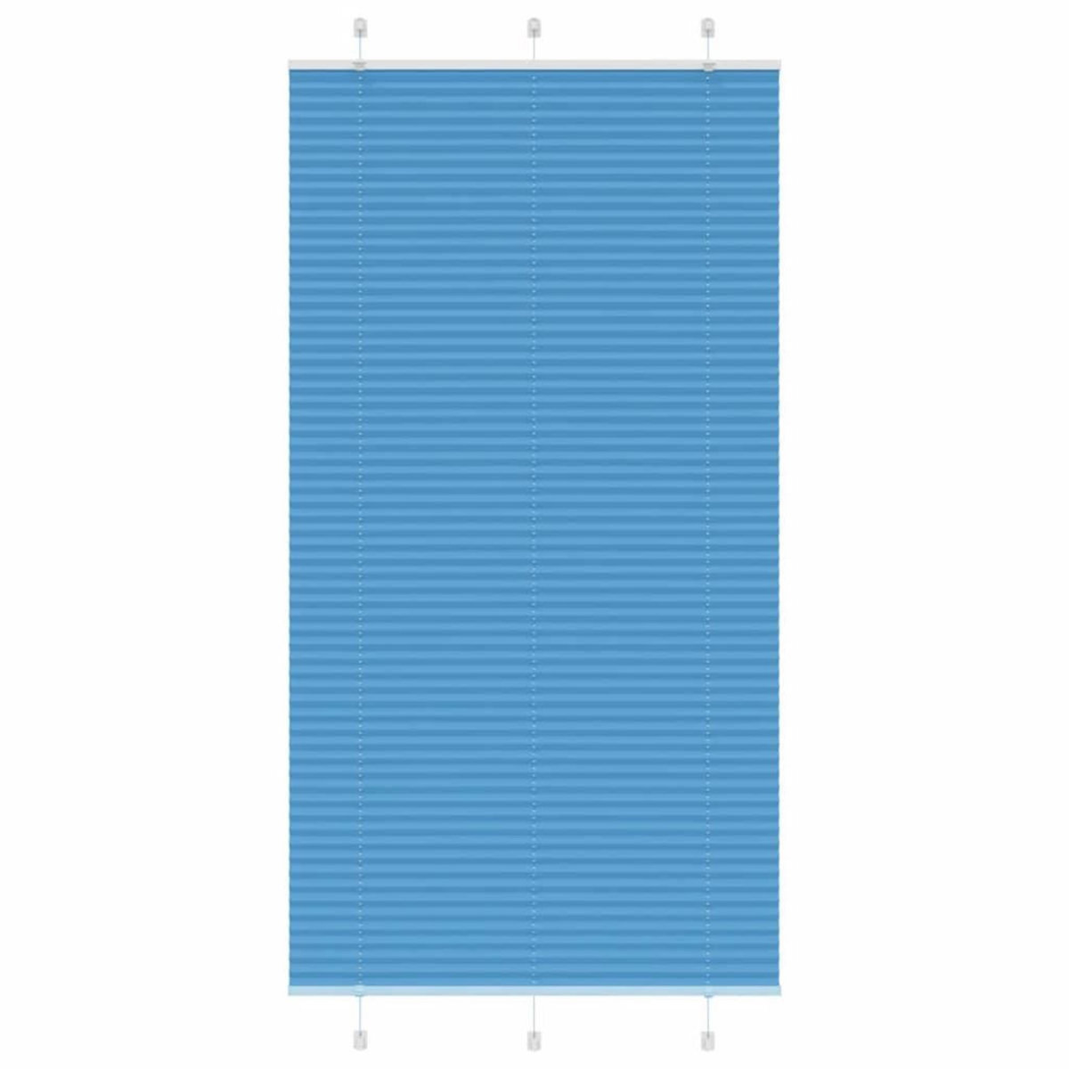 VIDAXL Store plisse bleu 105x200 cm largeur du tissu 104,4cm polyester