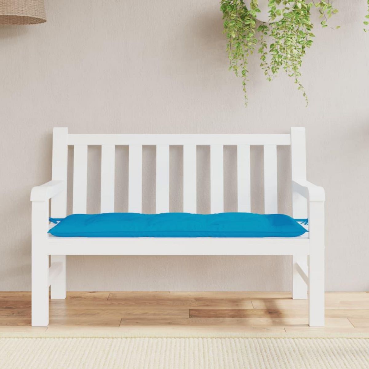 VIDAXL Coussin de banc de jardin bleu clair 120x50x7 cm tissu oxford