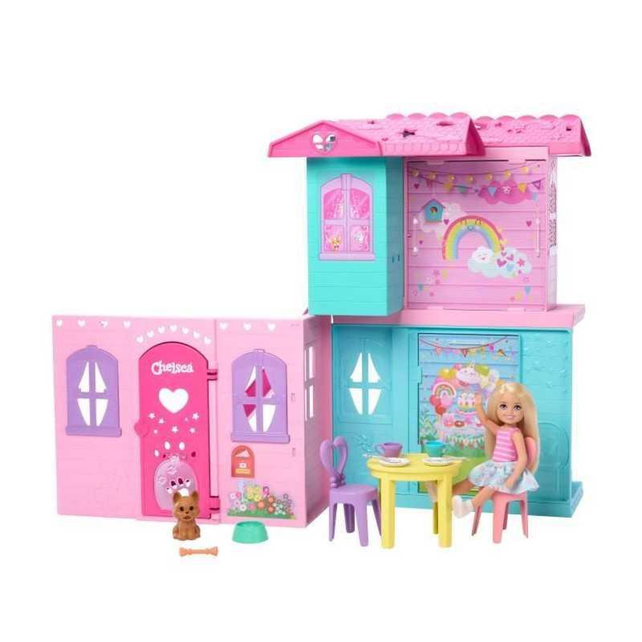 Voir la diapositive 3 : BARBIE Barbie - Coffret La maison transformable de Chelsea - Avec accessoires - Barbie - JFW49