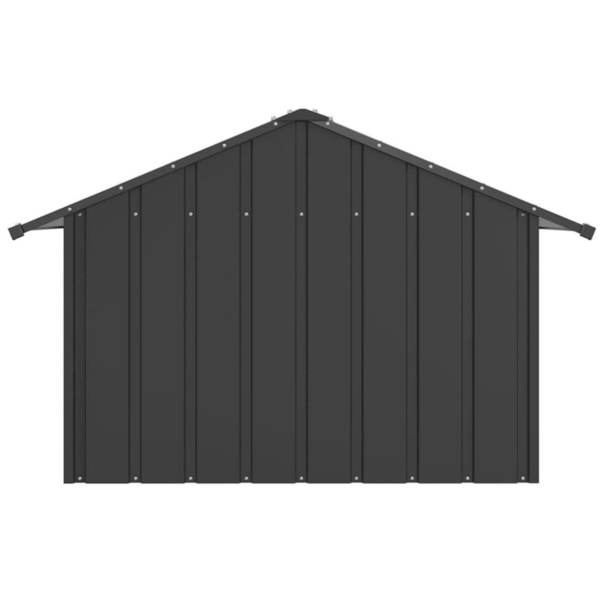 VIDAXL Niche pour chien avec toit noir 83x130x85 cm acier galvanise