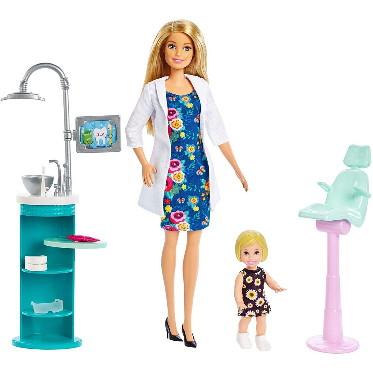 Coffret Bateau avec 2 poupées Barbie et accessoires