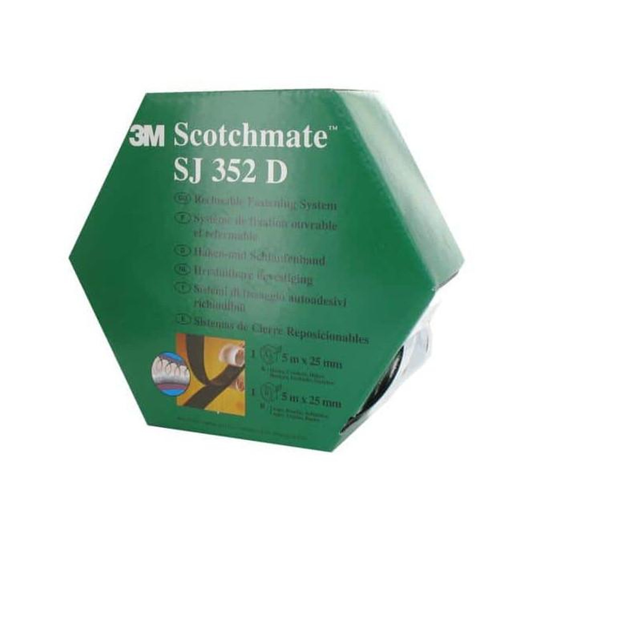 3M Ruban adhésif caoutchouc 3m dual lock sj352d