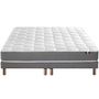 Voir la diapositive 1 : IDLITERIE Ensemble matelas mousse haute résilience CIRRUS avec sommier - confort français