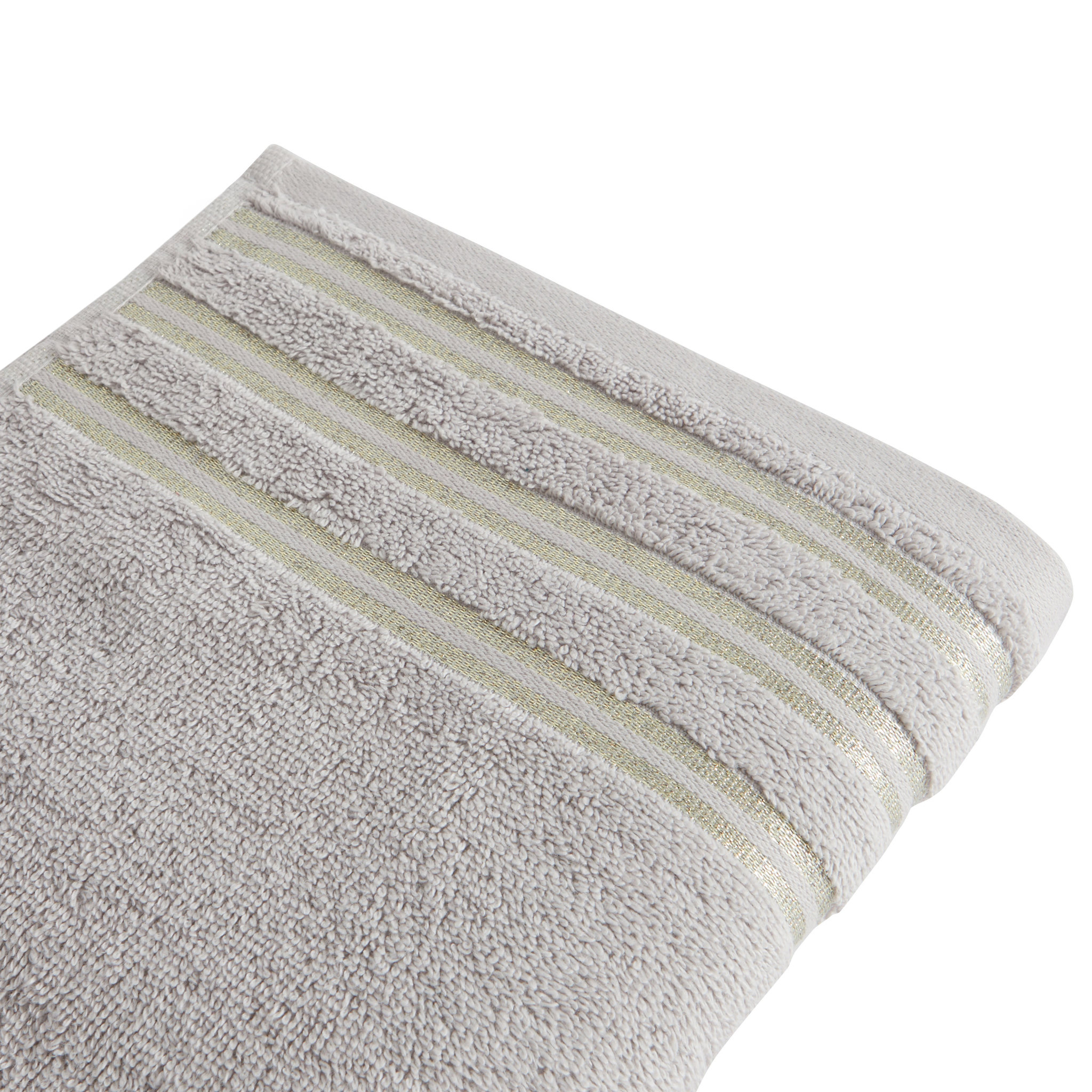 Voir la diapositive 2 : ACTUEL Maxi drap de bain uni en coton liteau Lurex  500G