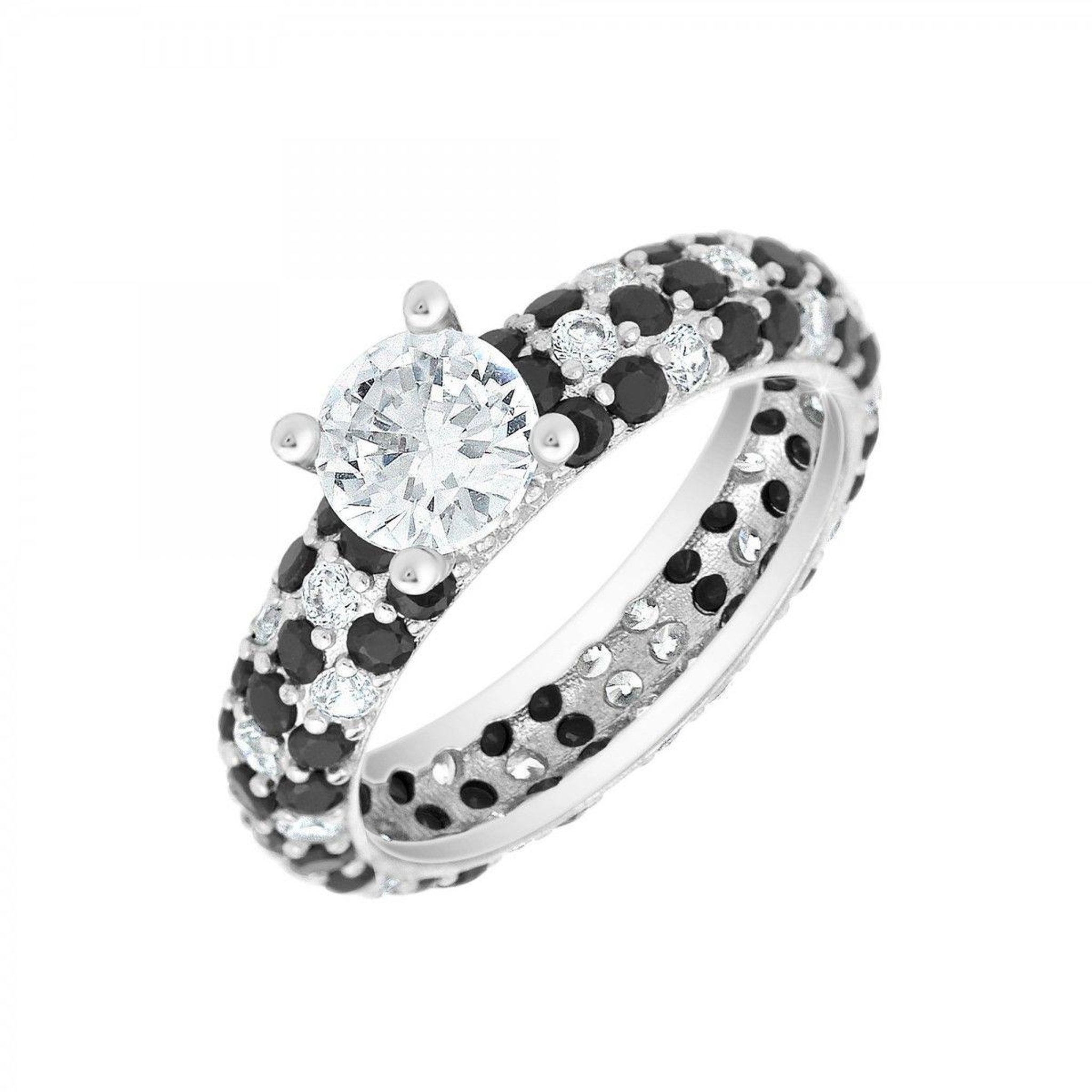 SC CRYSTAL Bague taille 54 SC Crystal ornée de Zirconium. Coloris disponibles : Gris