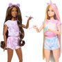 Voir la diapositive 3 : BARBIE Barbie - Cutie Reveal Soirée Pyjama - Coffret rempli de surprises avec 2 poupées articulées et 35+ accessoires