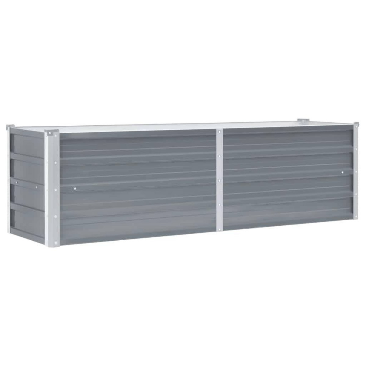 VIDAXL Lit sureleve de jardin Acier galvanise 160x40x45 cm Gris