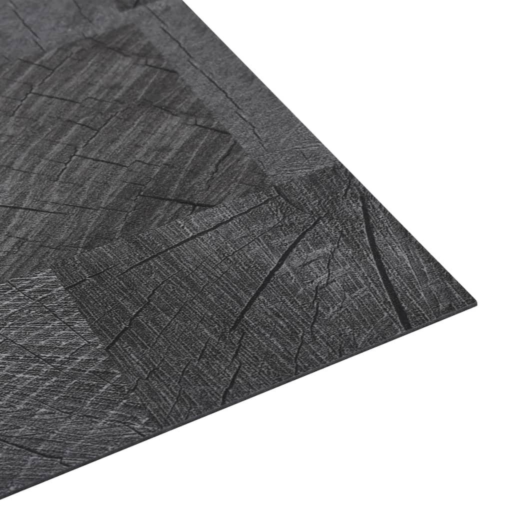 Voir la diapositive 4 : VIDAXL Dalle de plancher autoadhesif PVC 5,11 m^2 gris structure bois