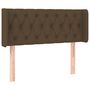 Voir la diapositive 3 : VIDAXL Tete de lit a LED Marron fonce 93x16x78/88 cm Tissu