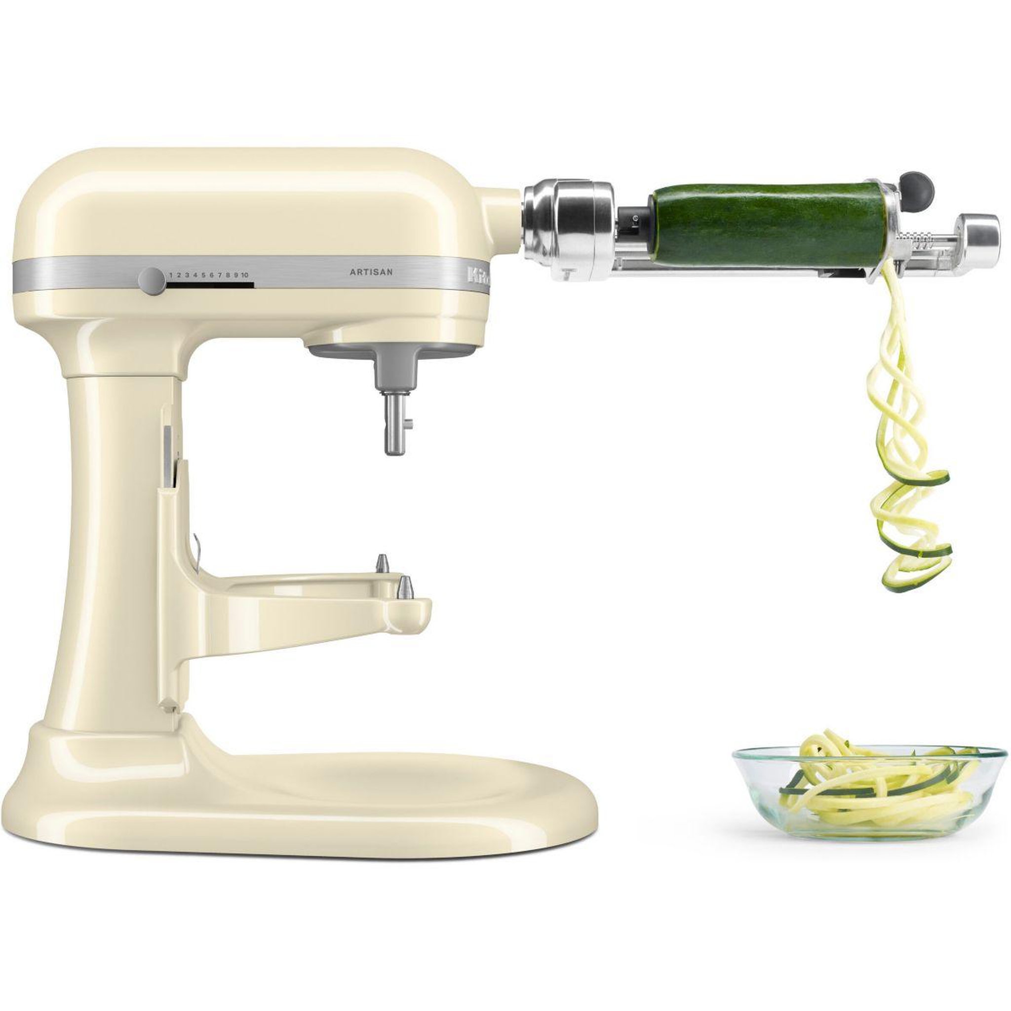 Voir la diapositive 4 : KitchenAid Robot pâtissier 5KSM70SHXEAC à bol relevable 6.6L Crème