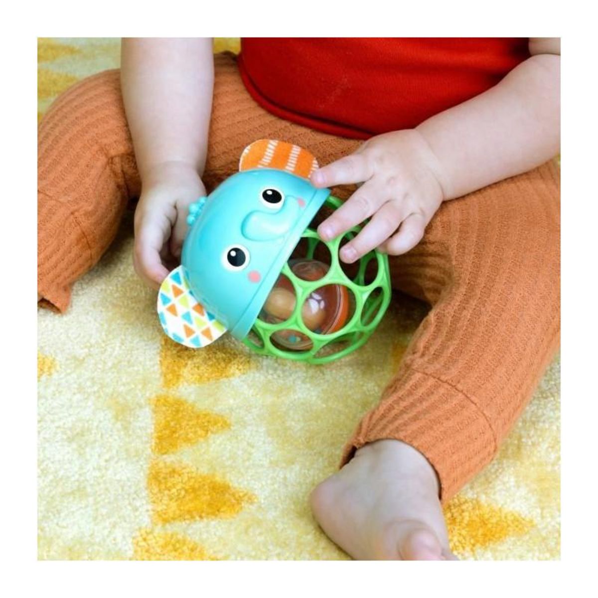 Bright Starts BRIGHT STARTS Jouet musical Oball, lumineux, flexible et durable, Eléphant