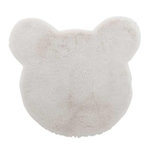 Paris Prix Tapis Déco Enfant  Tête d'Ours  60cm Blanc