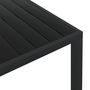 Voir la diapositive 4 : VIDAXL Table de jardin noir 150 x 90 x 74 cm Aluminium et WPC