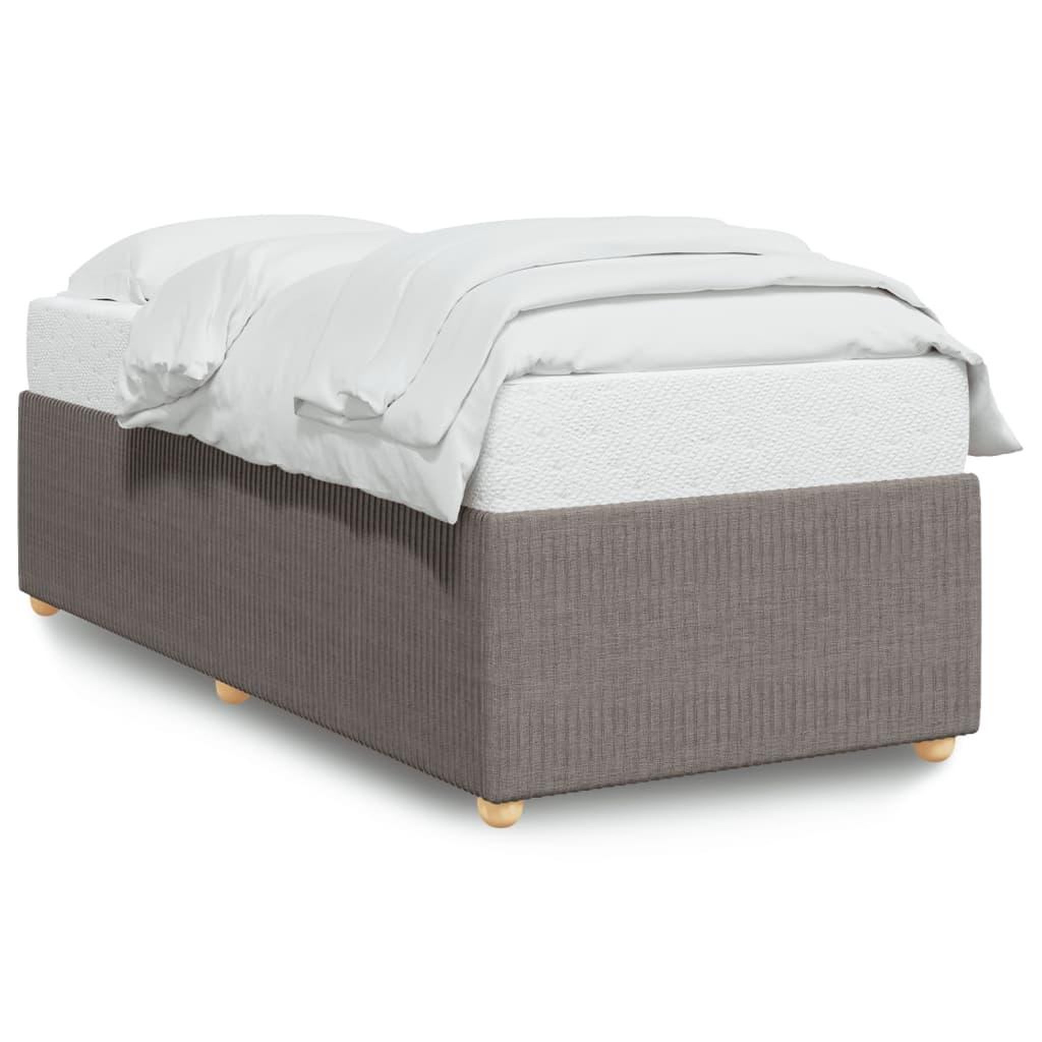 Voir la diapositive 2 : VIDAXL Cadre de lit sans matelas taupe 80x200 cm tissu