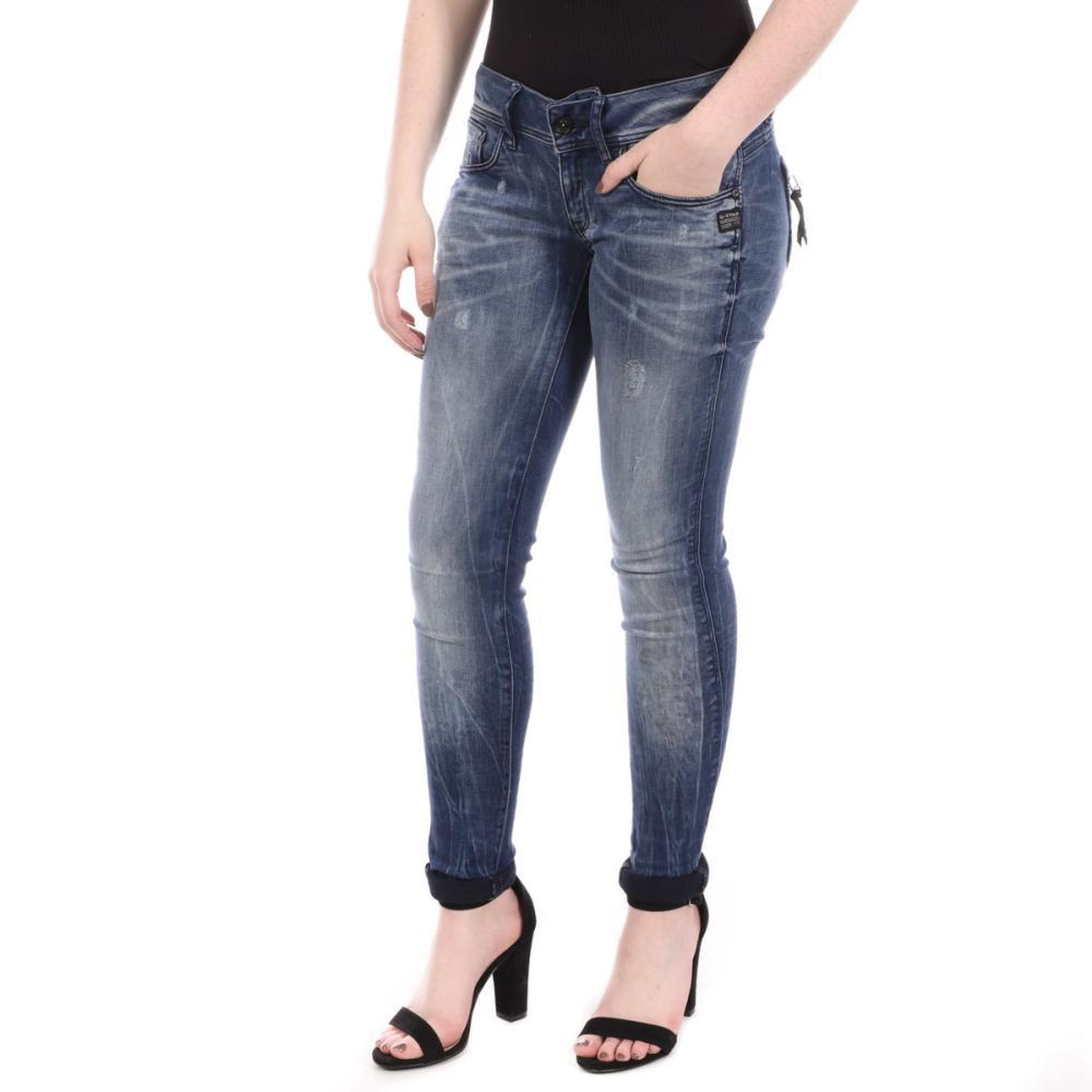 Voir la diapositive 1 : G-Star Raw Jean Skinny  Usé Femme G-Star Midge Cody