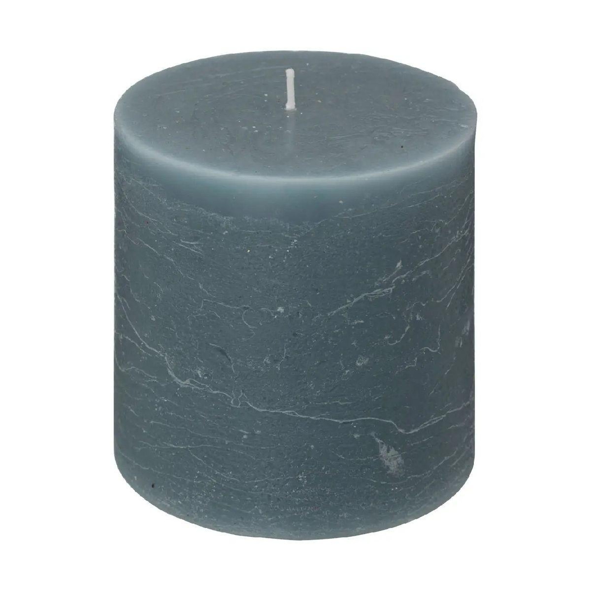 ATMOSPHERA Bougie cylindrique  rustic  10cm bleu orage