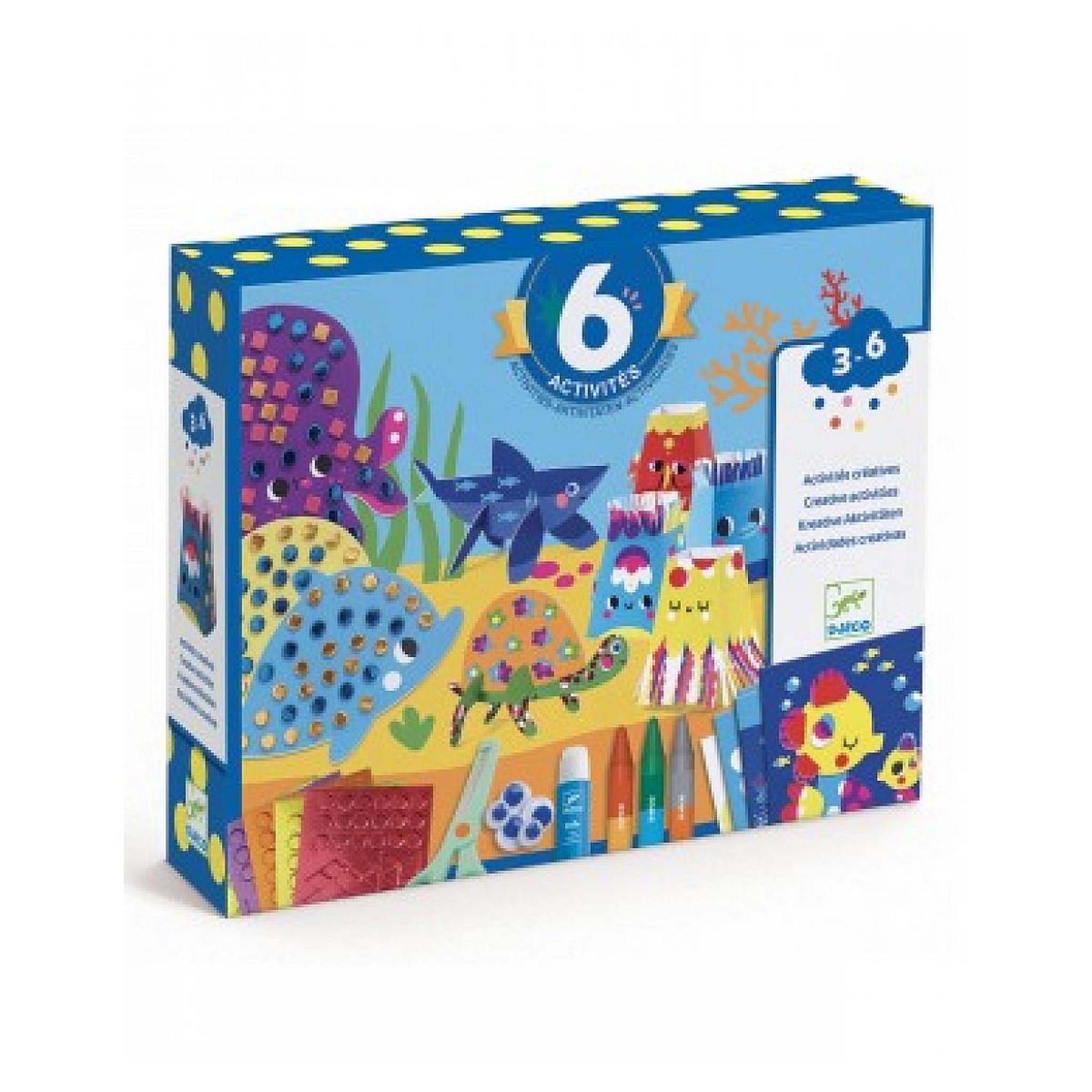 Voir la diapositive 2 : Djeco La mer et ses plaisirs coffret multiactivites