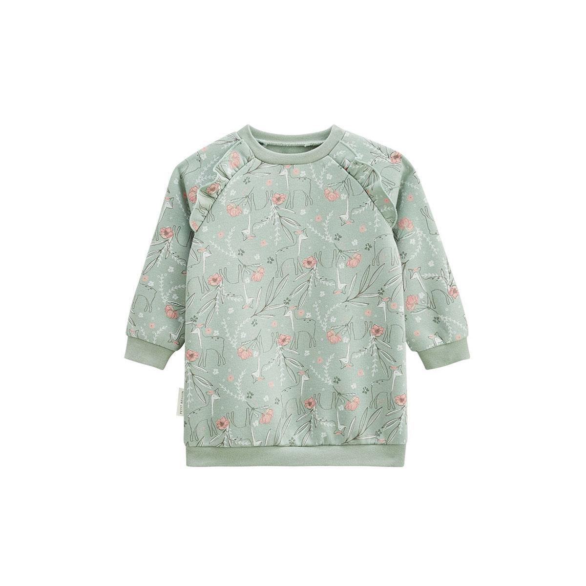 Petit Béguin Robe enfant en molleton Lison