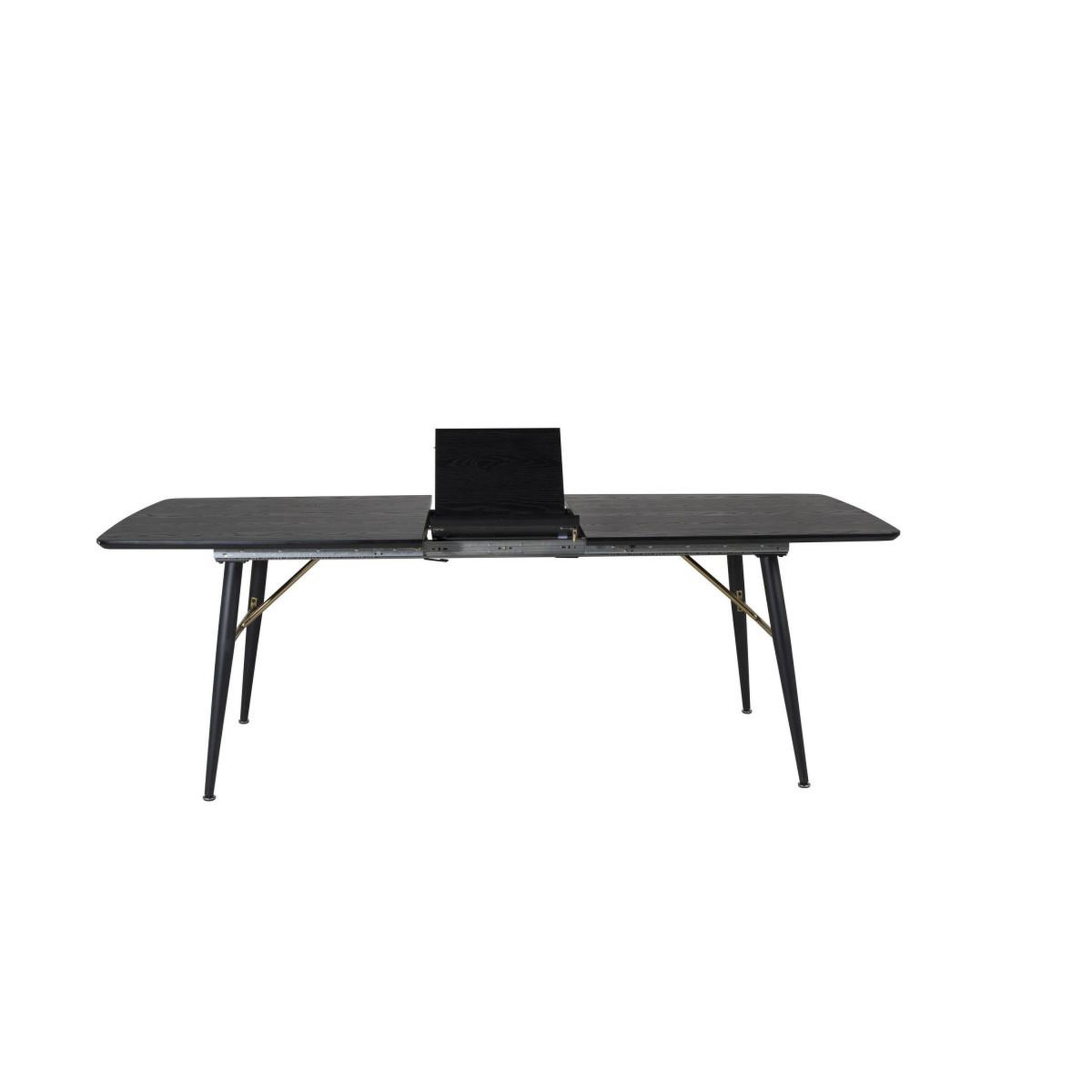Voir la diapositive 5 : Paris Prix Table à manger extensible  gold  180-220cm noir