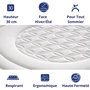 Voir la diapositive 2 : DAGOSTINO HOME Matelas - 30cm Epaisseur - Mousse HR Très Ferme | Double Face (Été/Hiver) | Soutien Équilibré, Parfait et Tonique