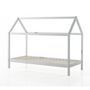 Voir la diapositive 2 : Paris Prix Pack - Lit Cabane Enfant & Matelas  Dallas  90x200cm Blanc