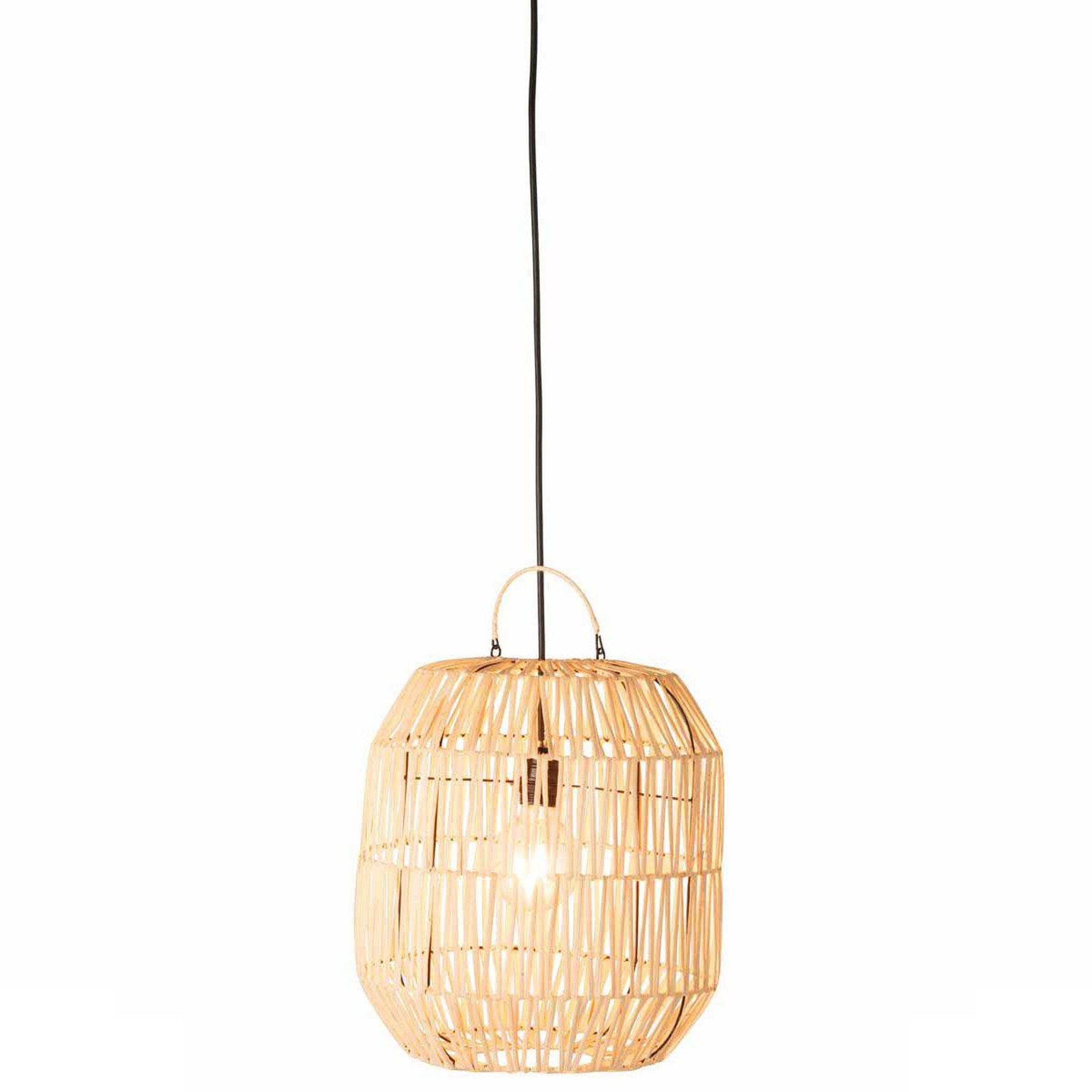 Voir la diapositive 2 : J-LINE Abat-Jour Déco  Rotin  35cm Naturel