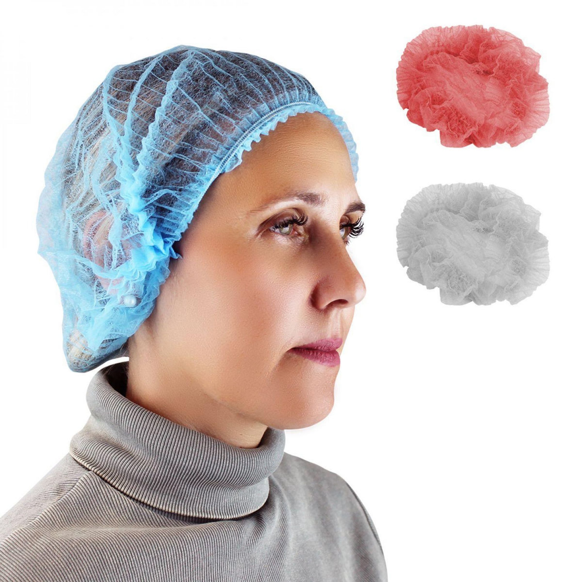 VIVEZEN Lot de 100 charlottes jetables